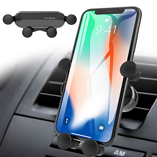 Phone Holder for Car Grey VASIVO 2020 New Gravity Air Vent Invisible Car Phone Mount Auto-Clamp in One Step Car Phone Holder for All Smartphones 
